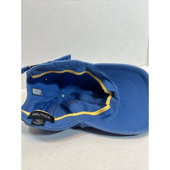 Nautica Sky Blue Sailboat Logo Embroidered‎ Strapback Hat Cap - Picture 4 of 5